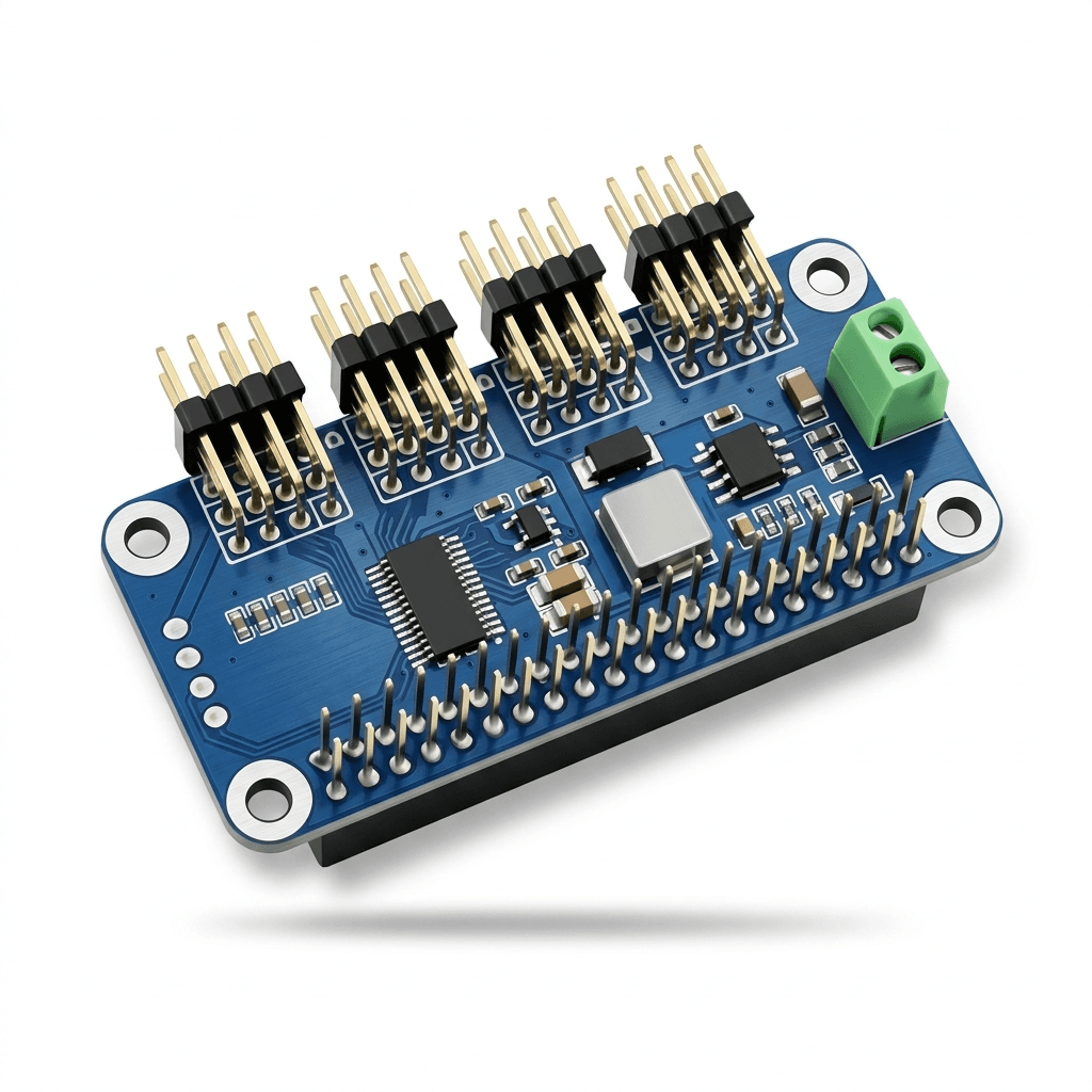 Embedded miniature dual-channel EtherCAT and CANopen servo drive PCB with gold contacts