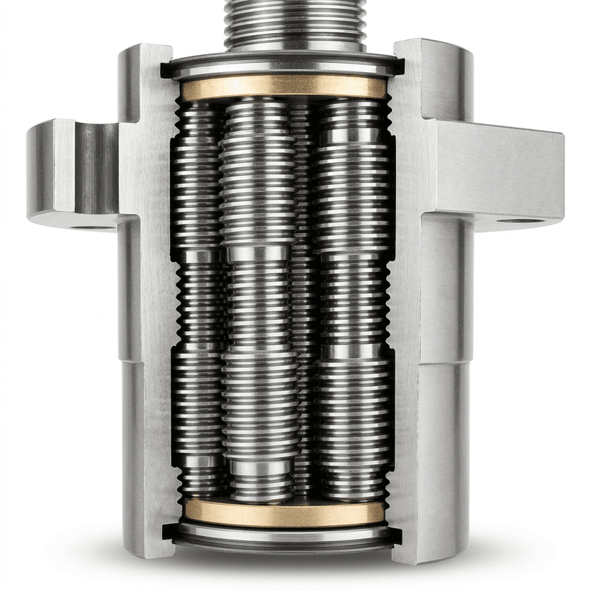 Heavy-duty planetary roller screw servo electric cylinder actuator for high-load robotic articulation
