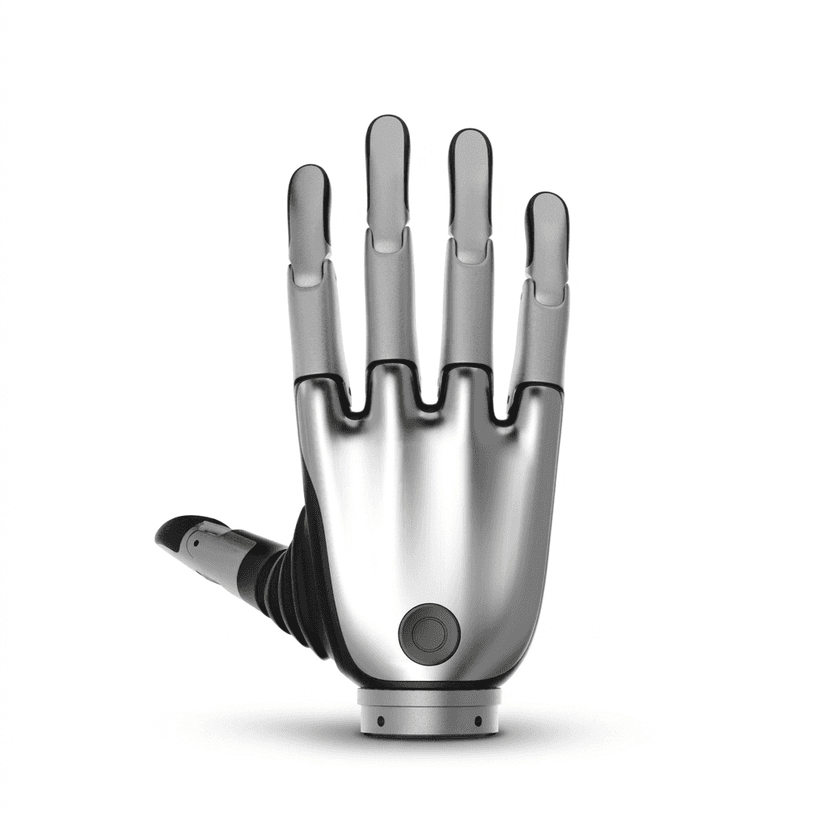Humanoid dexterous bionic hand 5-finger articulated mechanical assembly with tactile sensors
