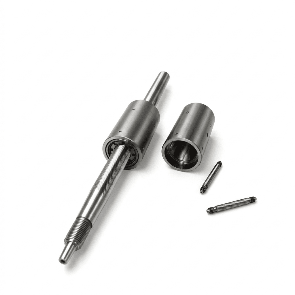 Precision ground planetary roller screw linear actuator spindle mechanism
