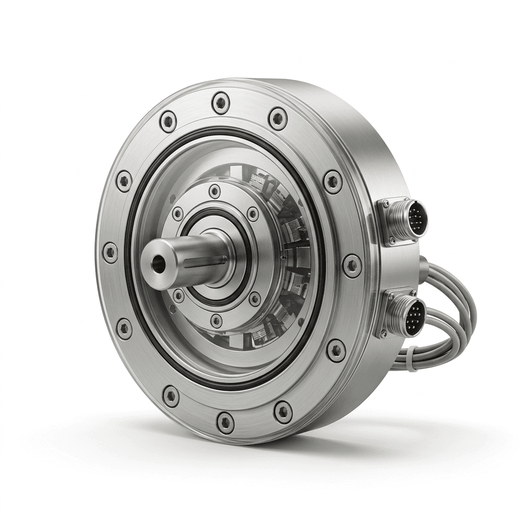 Ultra-thin pancake dynamic reaction torque sensor disc for cobot joint collision detection