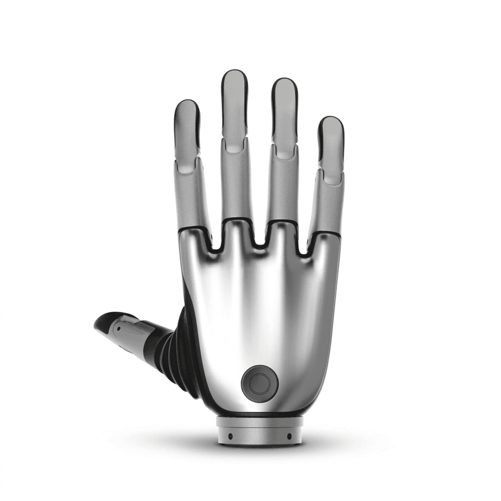 Humanoid dexterous bionic hand 5-finger articulated mechanical assembly with tactile sensors