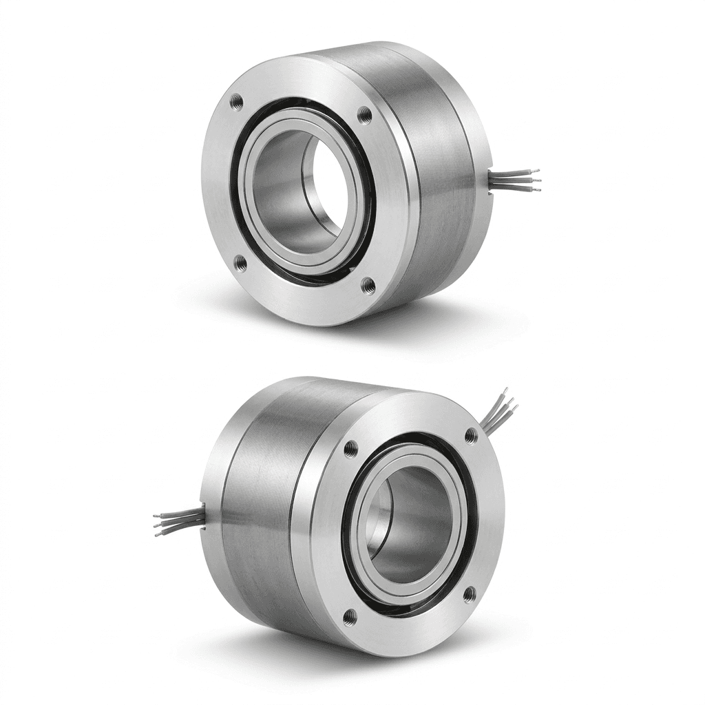 Compact high-torque-density frameless BLDC torque motor kit for robot arm axes